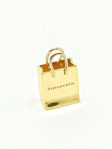 Tiffany & Co. Shopping Bag 18K Two Tone Gold Charm 5.8g — DeWitt's